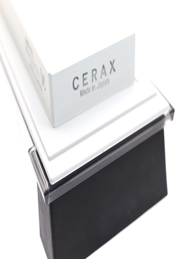 Suehiro Sharpening Stone Japanese Finish for New Cerax CR-8003-W Extra Fine Grit 8000, Stone Attached to a White Non-Slip Base, Built-in Nagura Stone - Image 4